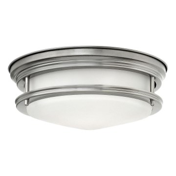 Quintiesse - Ulkokattovalaisin HADRIAN 2xE27/40W/230V, halkaisija 30,5 cm, IP44, mattakromi