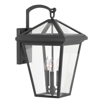 Quintiesse - Ulkoseinävalaisin ALFORD L 3xE14/40W/230V IP44 musta
