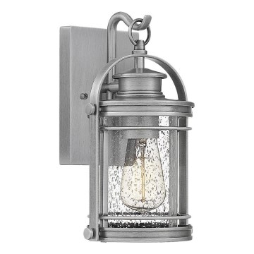 Quintiesse - Ulkoseinävalaisin BOOKER S 1xE27/60W/230V IP44 mattakromi