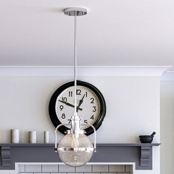 Quintiesse - Ulkovalaisin tolpassa TRIOCENT 1xE27/40W/230V IP44 kiiltävä kromi