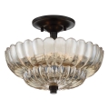 Quoizel - Kattovalo WHITECAP 3xE14/40W/230V halkaisija 29,7 cm