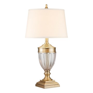 Quoizel - Pöytävalaisin DENNISON 1xE27/60W/230V kulta