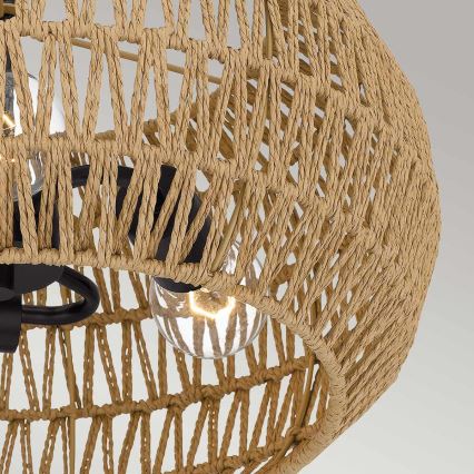 Quoizel - Kattovalaisin CASABLANCA 3xE27/60W/230V ruskea