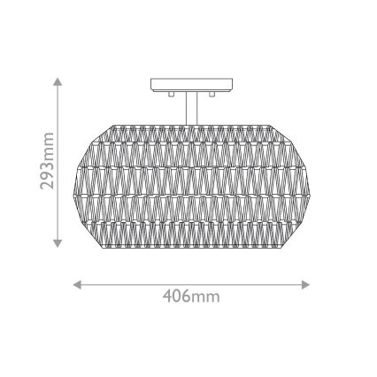 Quoizel - Kattovalaisin CASABLANCA 3xE27/60W/230V ruskea