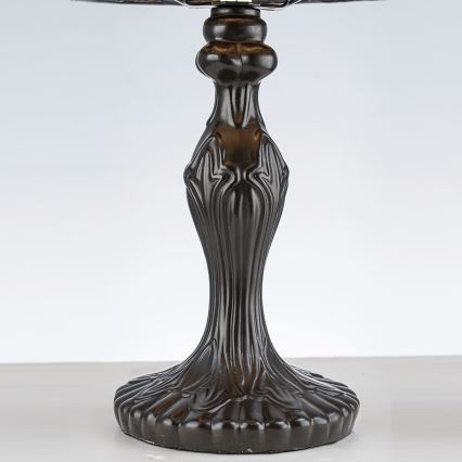 Quoizel - Tiffany-pöytävalaisin LARISSA 1xE14/40W/230V Ø 20 cm