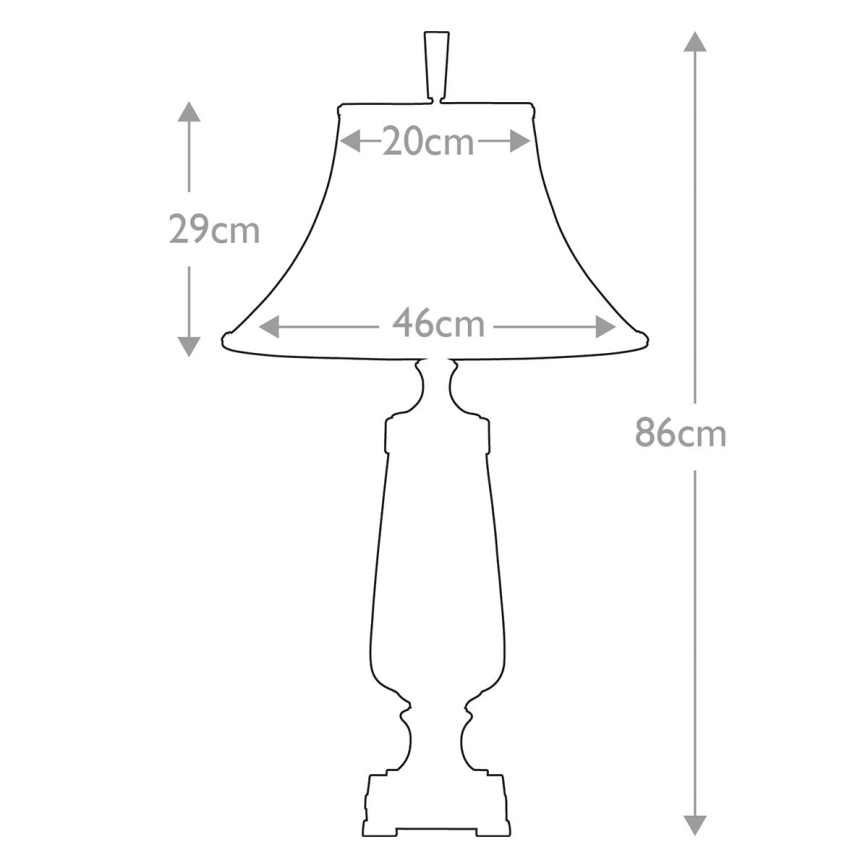 Quoizel - Pöytävalaisin MONTEVERDE 1xE27/60W/230V