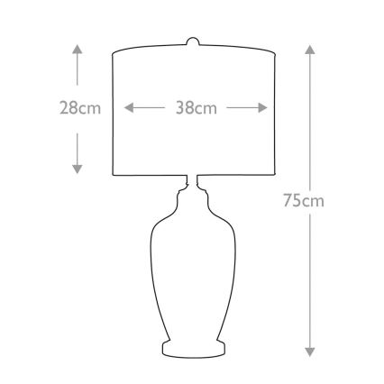 Quoizel - Pöytävalaisin NICOLLS 1xE27/100W/230V