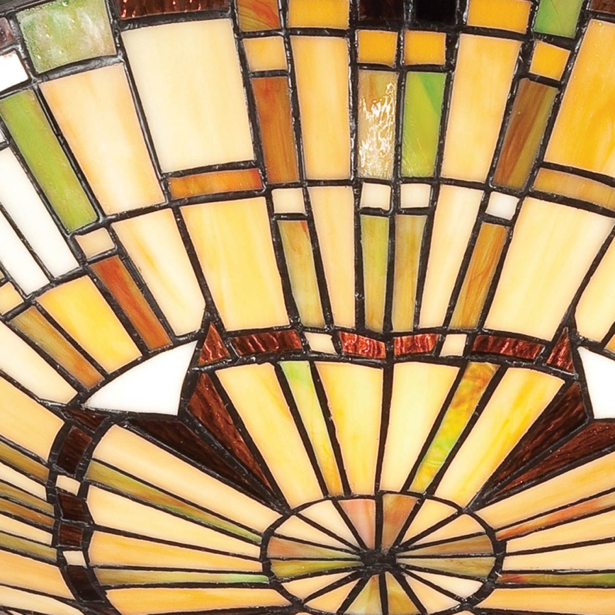 Quoizel - Kattovalaisin Tiffany REED 2xE27/60W/230V halkaisija 42 cm