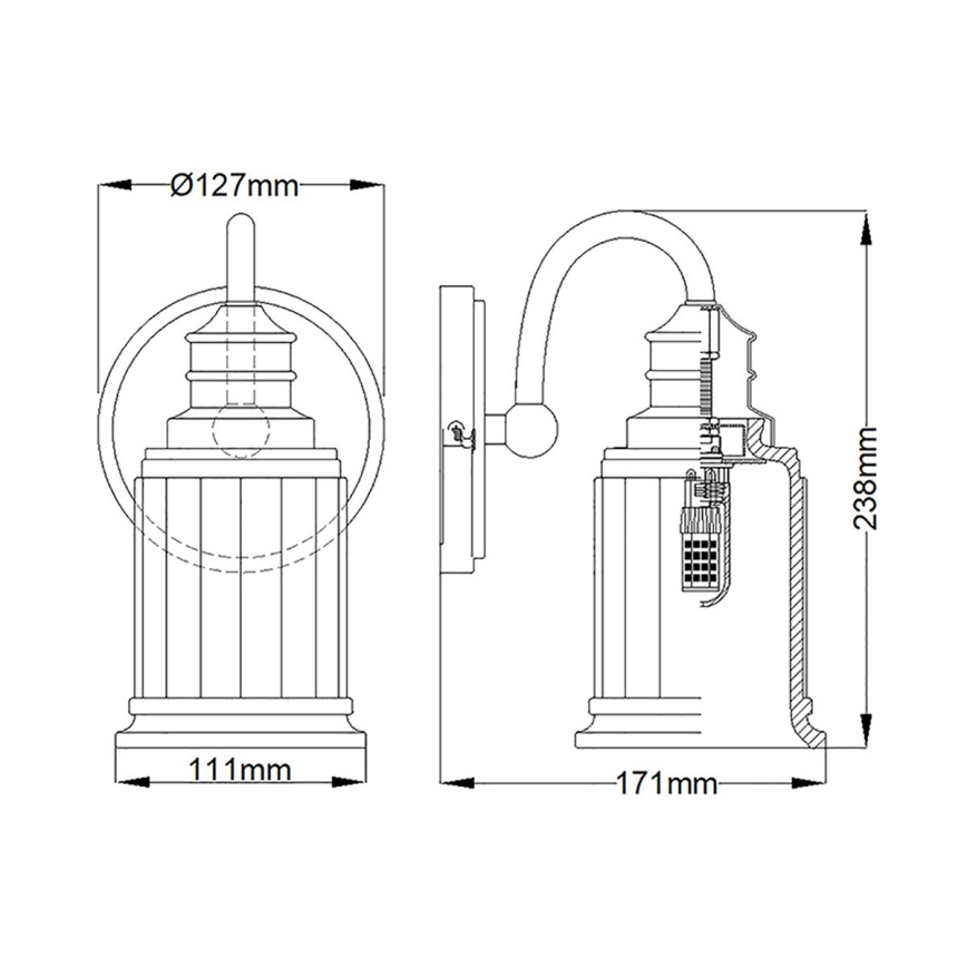 Quoizel - LED-seinävalaisin kylpyhuoneeseen SWELL 1xG9/3W/230V IP44