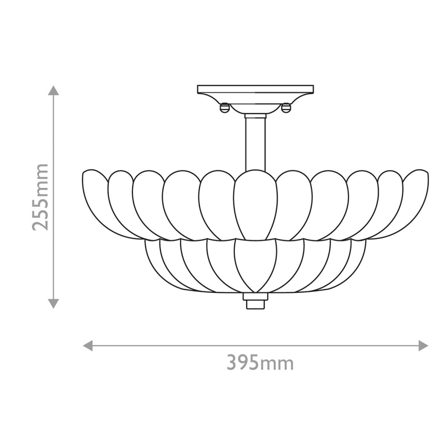 Quoizel - Kattovalo WHITECAP 4xE14/40W/230V halkaisija 39,5 cm