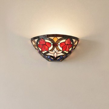 Quoizel - Seinävalaisin Tiffany LARISSA 2xE14/40W/230V