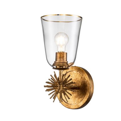 Quoizel - STARING-seinävalaisin 1xE27/40W/230V kuparinen