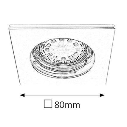 Rabalux - SETTI 3 kpl LED-kylpyhuoneen upotusalasvalaisinta, 1x GU10/3W/230V IP44