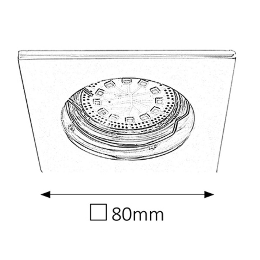 Rabalux - SETTI 3 kpl LED-kylpyhuoneen upotusalasvalaisinta, 1x GU10/3W/230V IP44