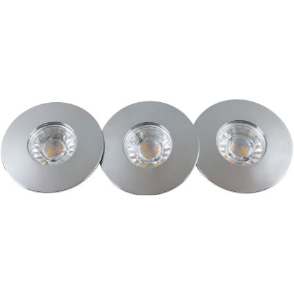 Rabalux - SETTI 3xLED kylpyhuoneen upotettavia kattovalaisimia LED/4W/230V IP44