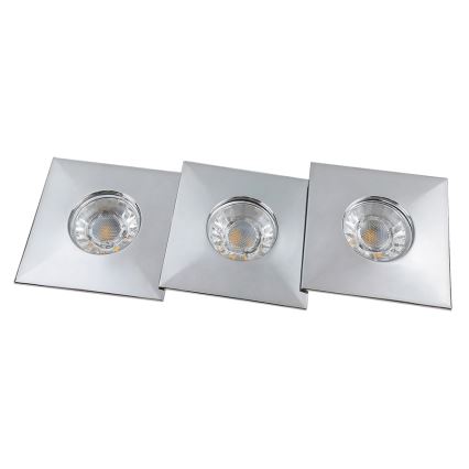 Rabalux - 3x LED-setti, kylpyhuoneen upotettava kattovalaisin, LED/4W/230V IP44