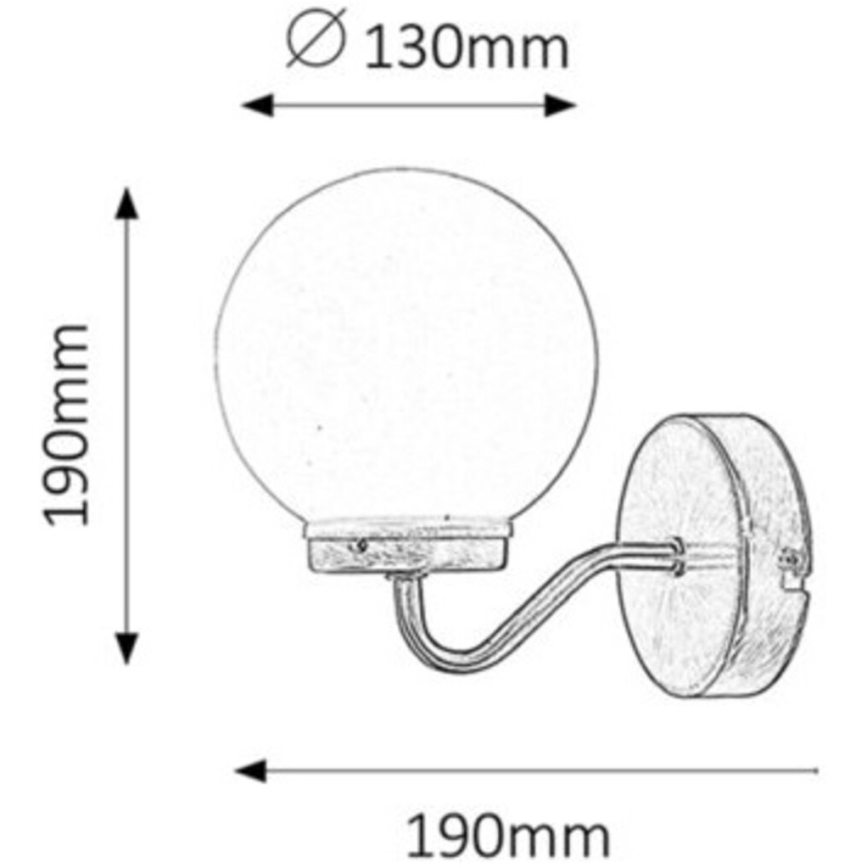 Rabalux - Kylpyhuoneen seinävalaisin 1xE14/40W/230V IP44