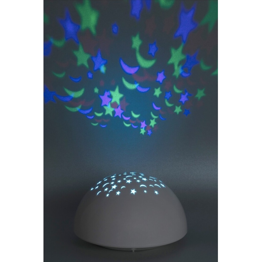 Rabalux - LED Yövalo RGB LED/0,5W/3xAA