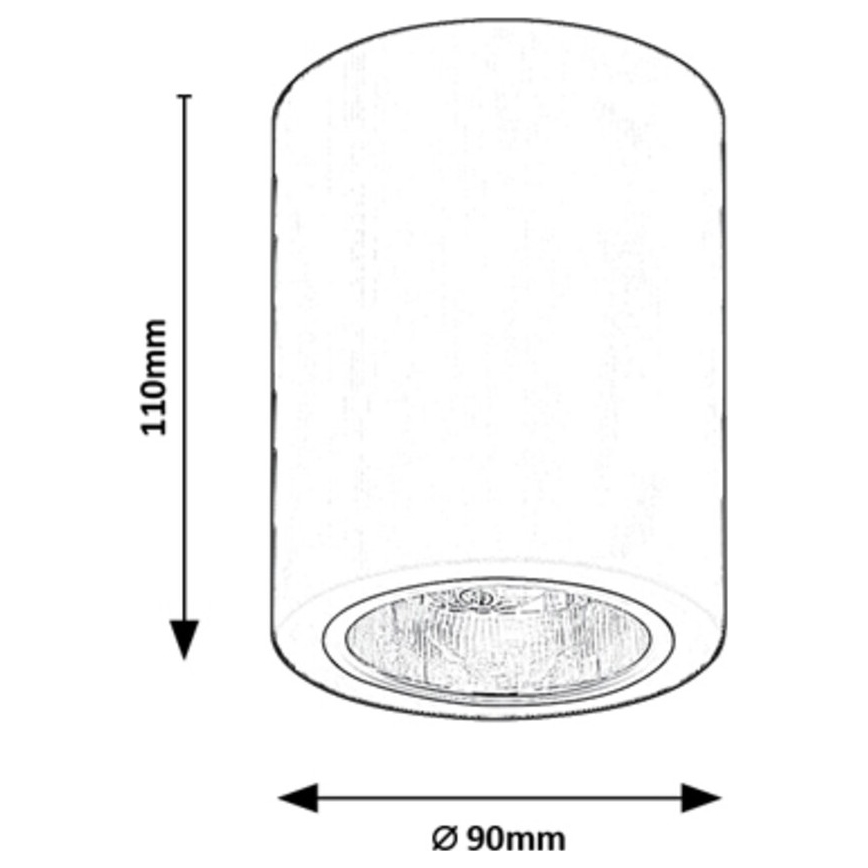 Rabalux - Kohdevalaisin 1xE27/25W/230V musta