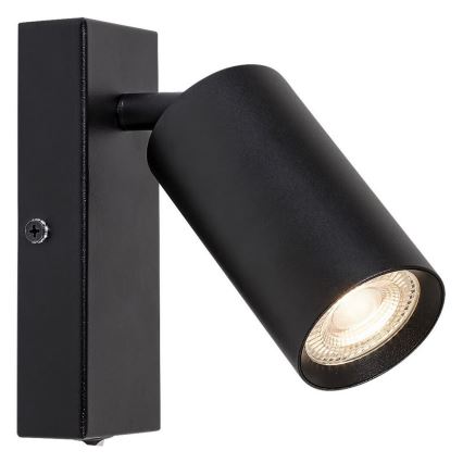 Rabalux - Seinävalaisin 1xGU10/25W/230V musta
