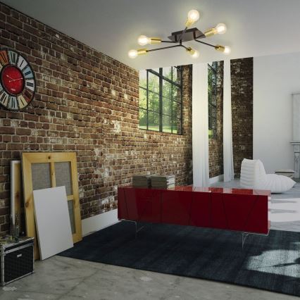 Rabalux - Kiinteä kattokruunu 6xE27/15W/230V