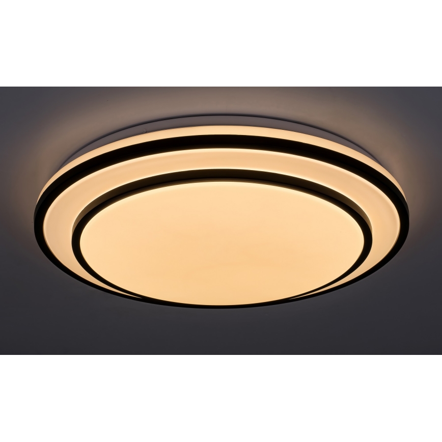 Rabalux - himmennettävä LED-kattovalaisin LED/40W/230V 3000-6500K, musta, halkaisija 49 cm + kauko-ohjain
