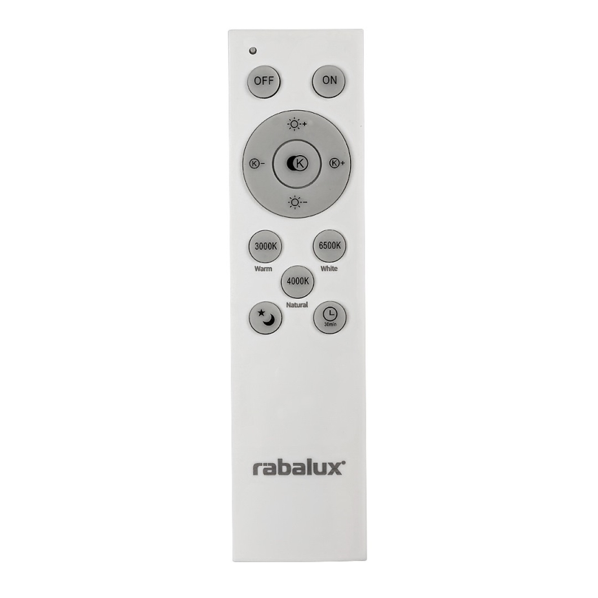 Rabalux - himmennettävä LED-kattovalaisin LED/40W/230V 3000-6500K, musta, halkaisija 49 cm + kauko-ohjain