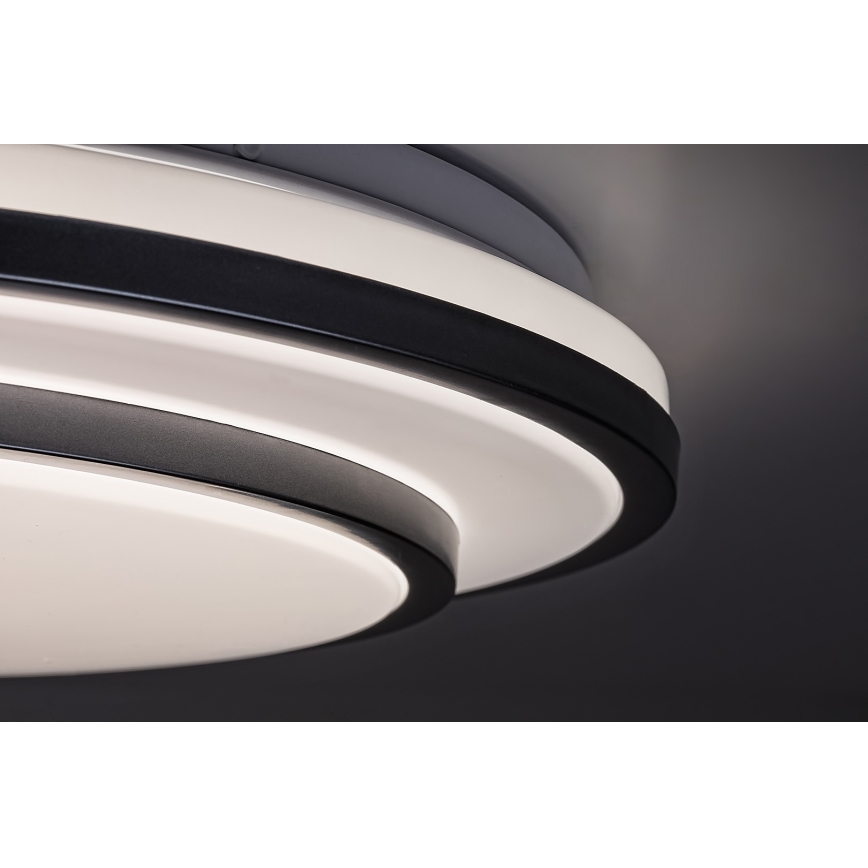Rabalux - Himennettävä LED-kattovalaisin LED/40W/230V 3000-6500K hopea halkaisija 49 cm + kaukosäädin