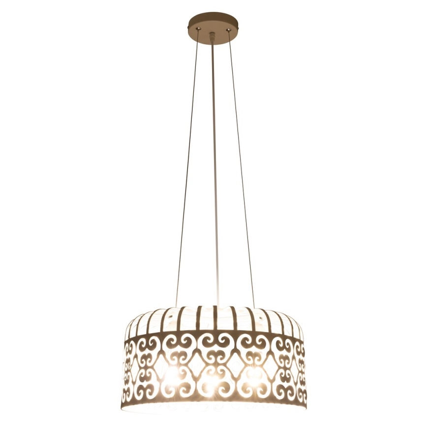 Rabalux - Kattokruunu 3xE27/60W/230V valkoinen