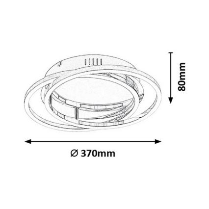 Rabalux - LED-kattovalaisin LED/30W/230V halkaisija 37cm