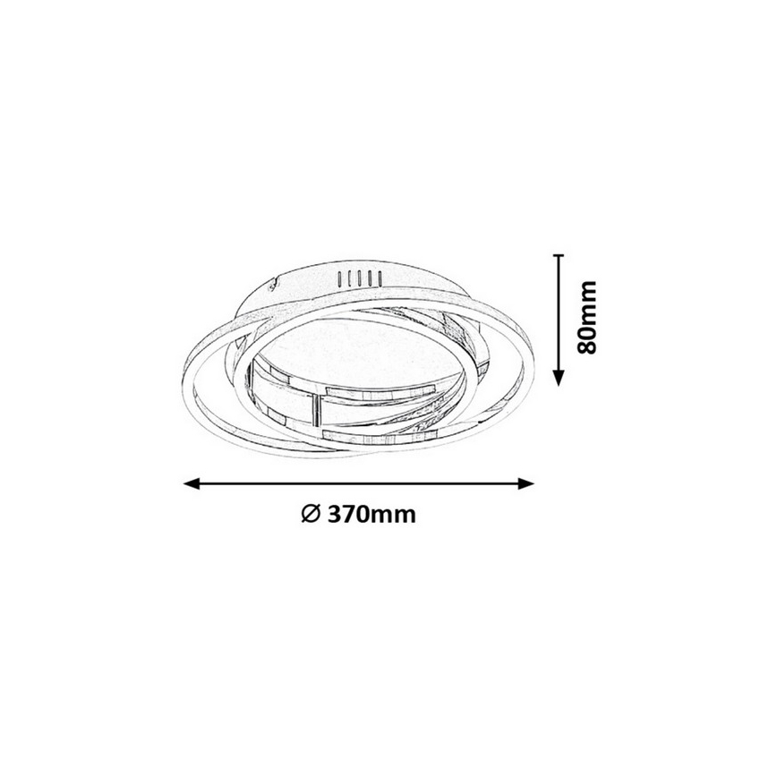 Rabalux - LED-kattovalaisin LED/30W/230V halkaisija 37cm