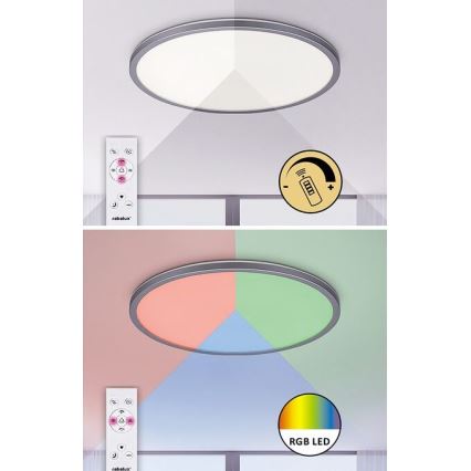 Rabalux - LED RGB Himmennettävä kattovalaisin LED/22W/230V Wi-Fi Tuya + kaukosäädin halkaisija 41,5 cm