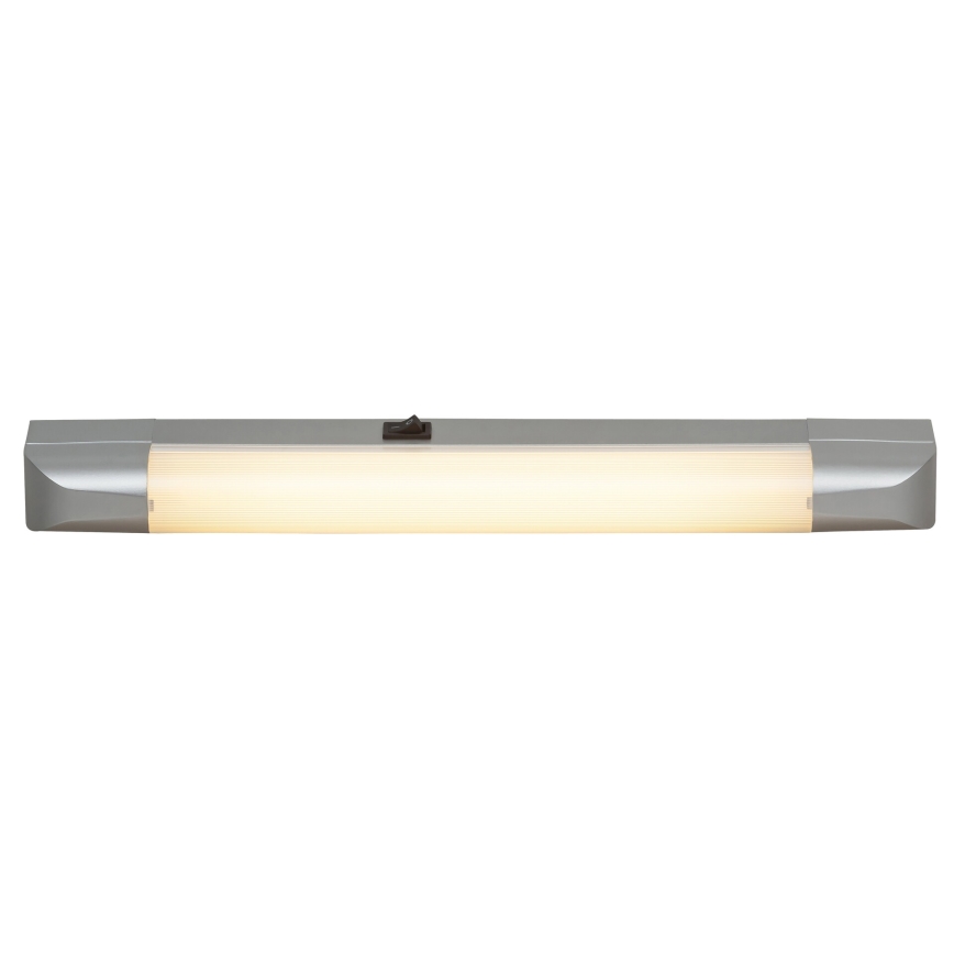 Rabalux - Kaapin alla oleva valo BAND LIGHT 1xG13/10W/230V 39,5 cm hopea