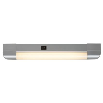 Rabalux - Kaapin alla oleva valo BAND LIGHT 1xG13/10W/230V 39,5 cm hopea