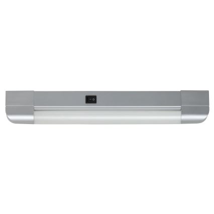 Rabalux - Kaapin alla oleva valo BAND LIGHT 1xG13/10W/230V 39,5 cm hopea
