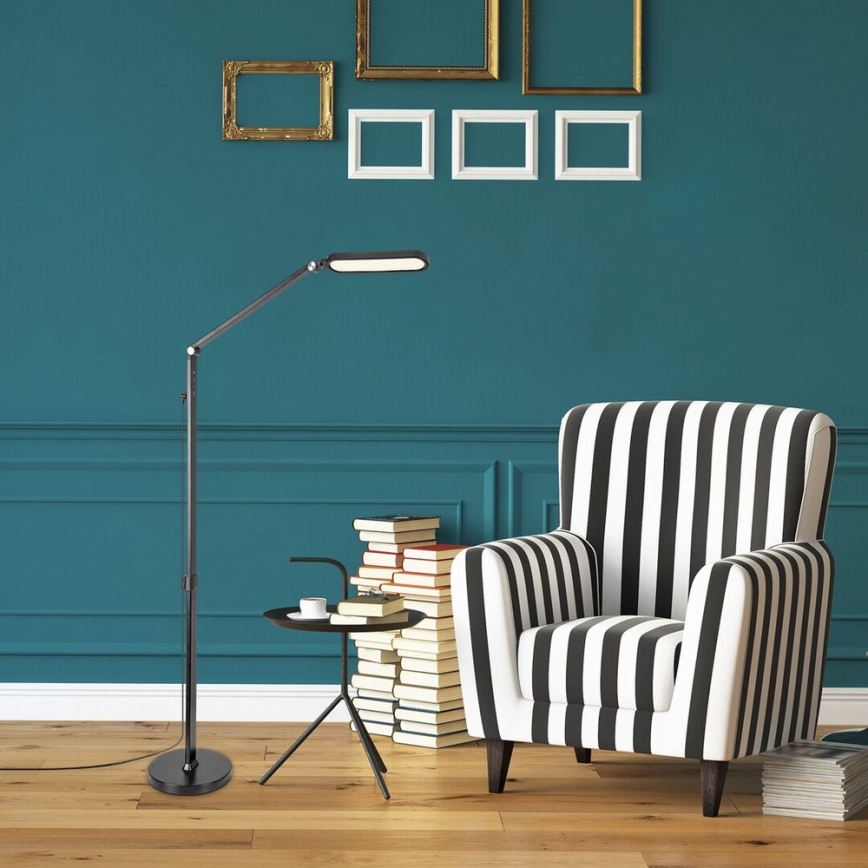 Rabalux - LED Himmennettävä kosketus lattialamppu LED/13W/230V 3000-6000K musta