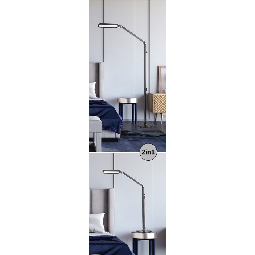 Rabalux - LED Himmennettävä kosketus lattialamppu LED/13W/230V 3000-6000K musta