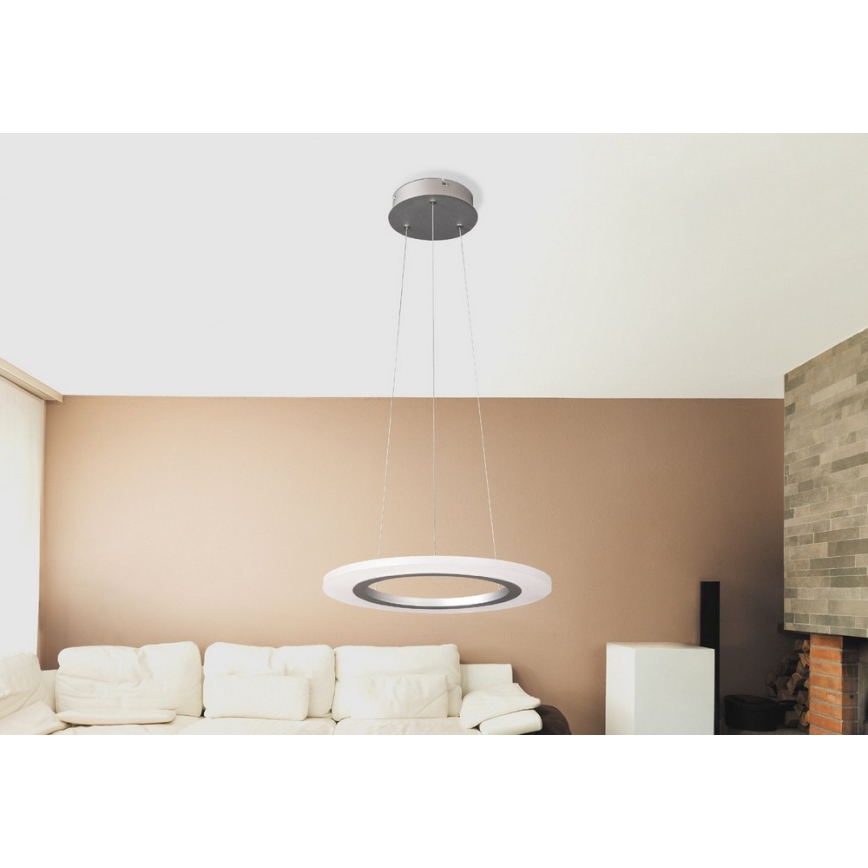 Rabalux 2428 - LED-kattokruunu ADRIENNE LED/20W/230V hopea