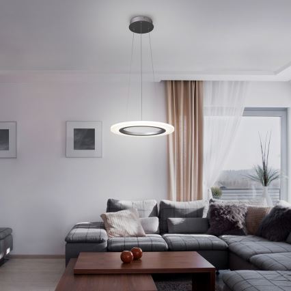 Rabalux 2428 - LED-kattokruunu ADRIENNE LED/20W/230V hopea