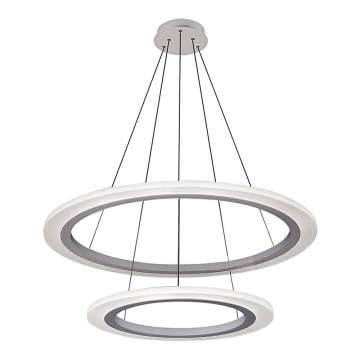 Rabalux 2429 - LED-kattokruunu ADRIENNE LED/62W/230V hopea