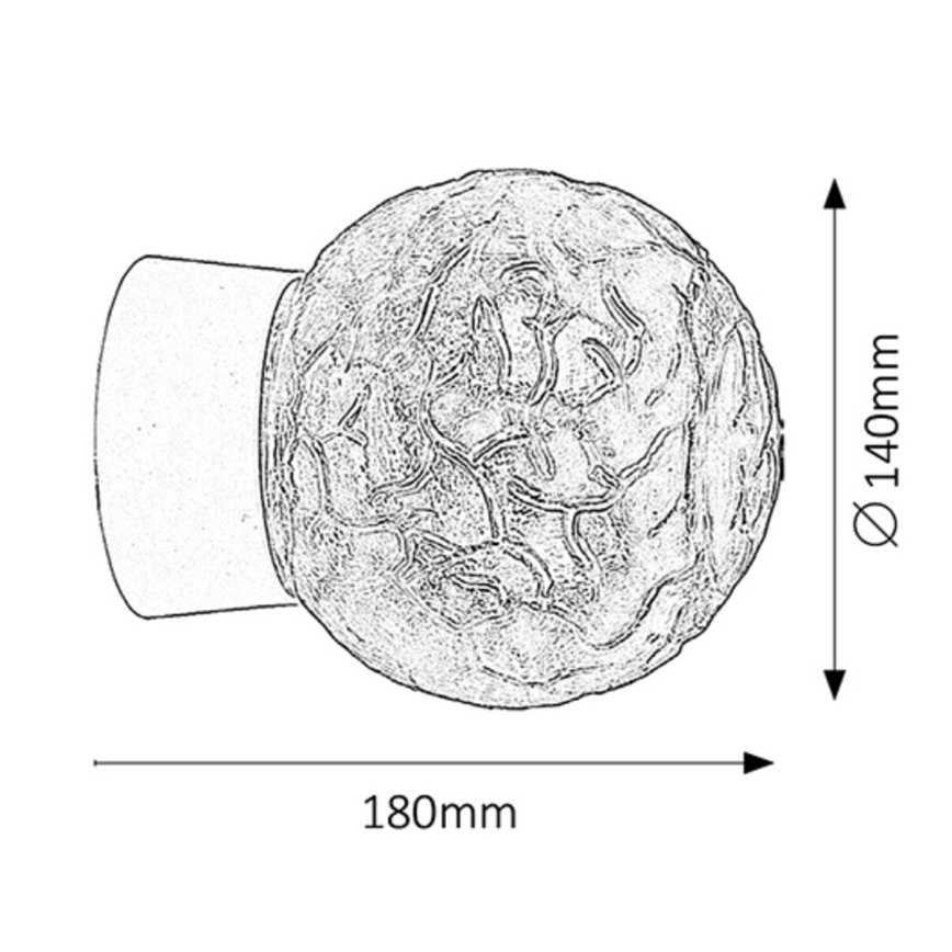 Rabalux - Seinävalaisin 1xE27/60W/230V