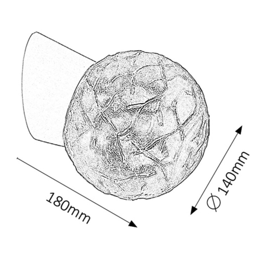 Rabalux - Seinävalaisin 1xE27/60W/230V