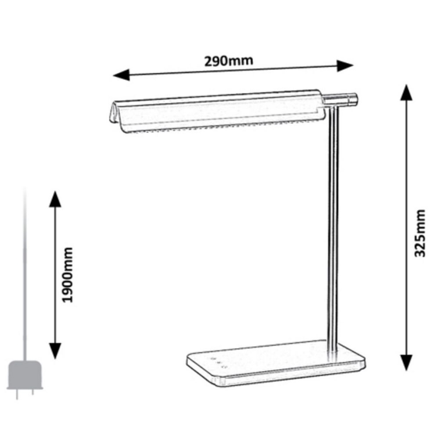 Rabalux - LED Kosketus himmennettävä lamppu LED/7W/230V 3000K/4000K/6500K