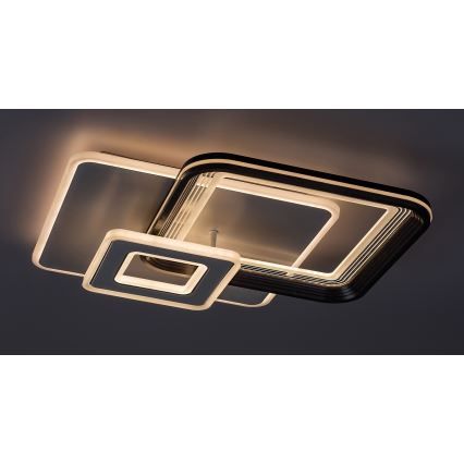 Rabalux - Himmennettävä pinta-asennettava LED-kattovalaisin LED/48W/230V 3000K/4000K/6000K + kaukosäädin 49,5x49,5 cm