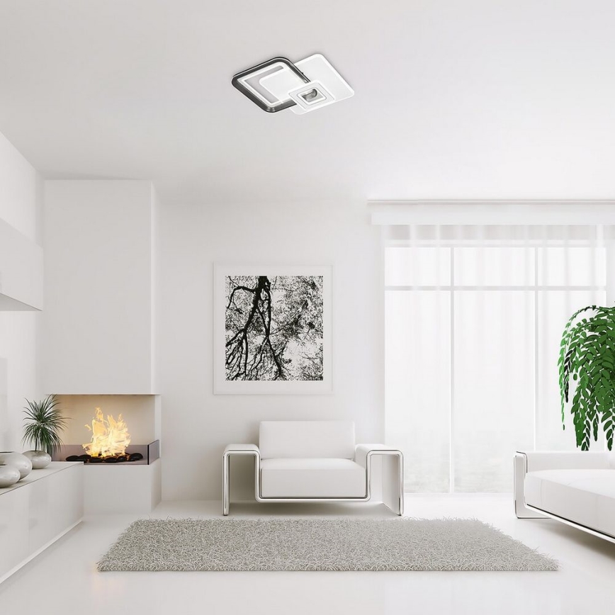 Rabalux - Himmennettävä pinta-asennettava LED-kattovalaisin LED/48W/230V 3000K/4000K/6000K + kaukosäädin 49,5x49,5 cm