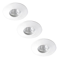 Rabalux - 3 kpl upotettavia LED-kylpyhuonevalaisimia LED/4W/230V IP44