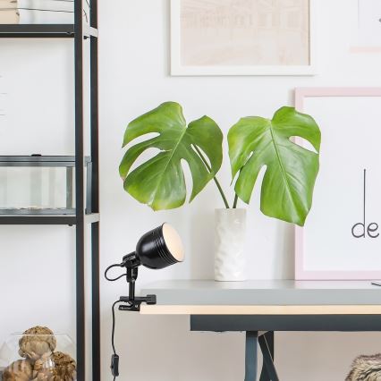 Rabalux 3092 - Kohdevalo klipsillä 1xE14/25W/230V musta