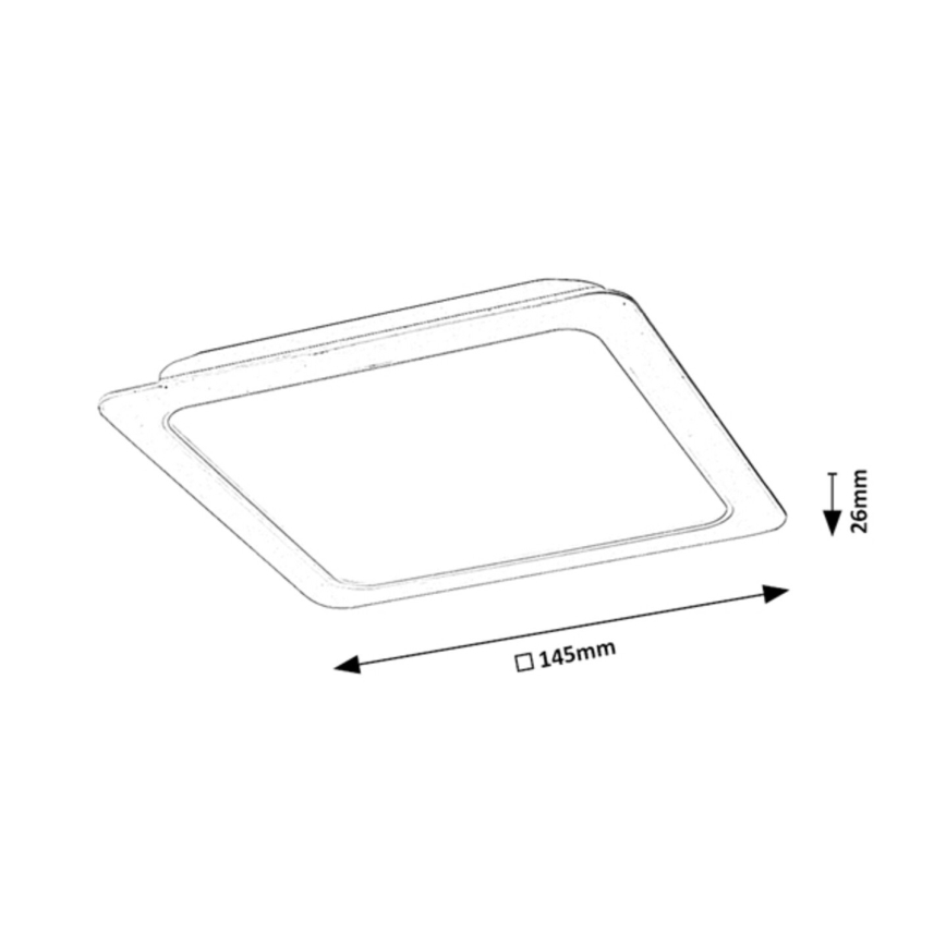 Rabalux - LED  Upotettu valo LED/12W/230V 14,5x14,5 cm