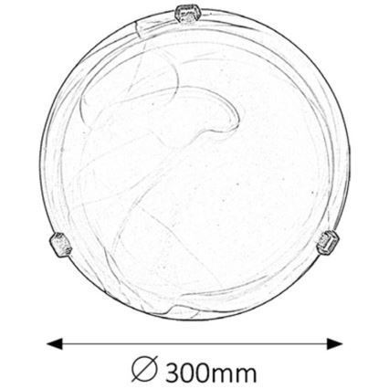 Rabalux - Kattovalaisin 1xE27/60W/230V alabasterilasi