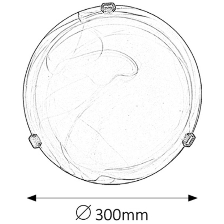 Rabalux - Kattovalaisin 1xE27/60W/230V alabasterilasi
